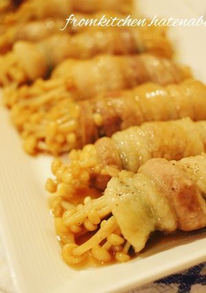 おつまみや副菜に。えのきのしそ豚肉巻き♪-レシピのメイン写真