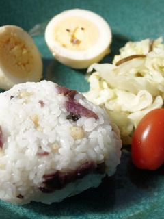 しば漬け&天かすのおにぎり-レシピのメイン写真