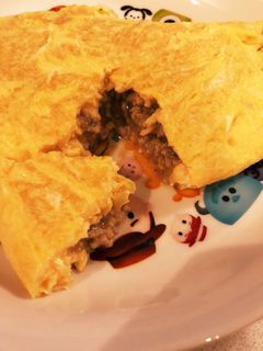 鶏そぼろの和風オムレツ☆-レシピのメイン写真