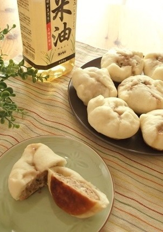 米油で♪蒸し揚げ焼きＨＭミニ肉まん-レシピのメイン写真