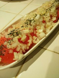 トマトと玉葱の簡単サラダ♪-レシピのメイン写真