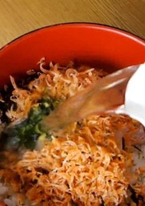 干しあみとわさびのお茶漬け-レシピのメイン写真