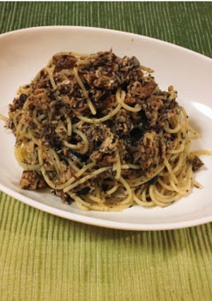 【発毛レシピ】鯖とゆかりのスパゲッティ-レシピのメイン写真