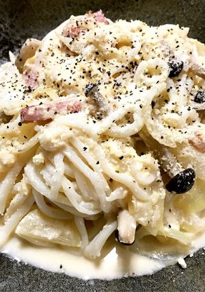 こんにゃく麺★カルボナーラ-レシピのメイン写真