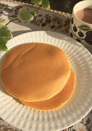 甘さ控えめふわもちホットケーキ♪-レシピのメイン写真
