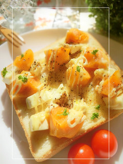 柿×クリチのブラぺ・レモントースト-レシピのメイン写真
