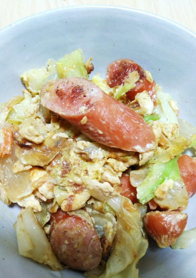 簡単♪野菜のカレーマヨ炒め-レシピのメイン写真