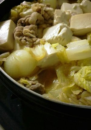 大人数用 肉豆腐鍋 !節約!-レシピのメイン写真