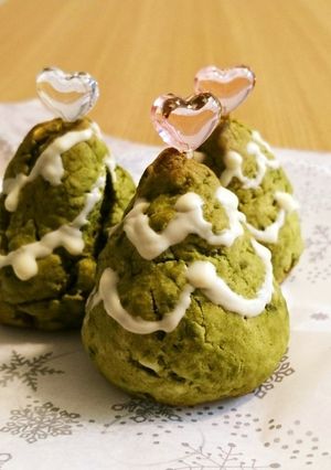 HMでクリスマスツリースコーン 抹茶味-レシピのメイン写真