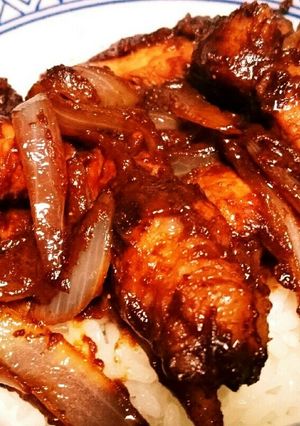 ★豚肉みそ漬け込み丼-レシピのメイン写真