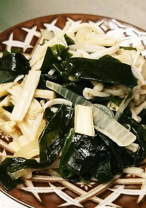 えのきとワカメのポン酢あえ-レシピのメイン写真