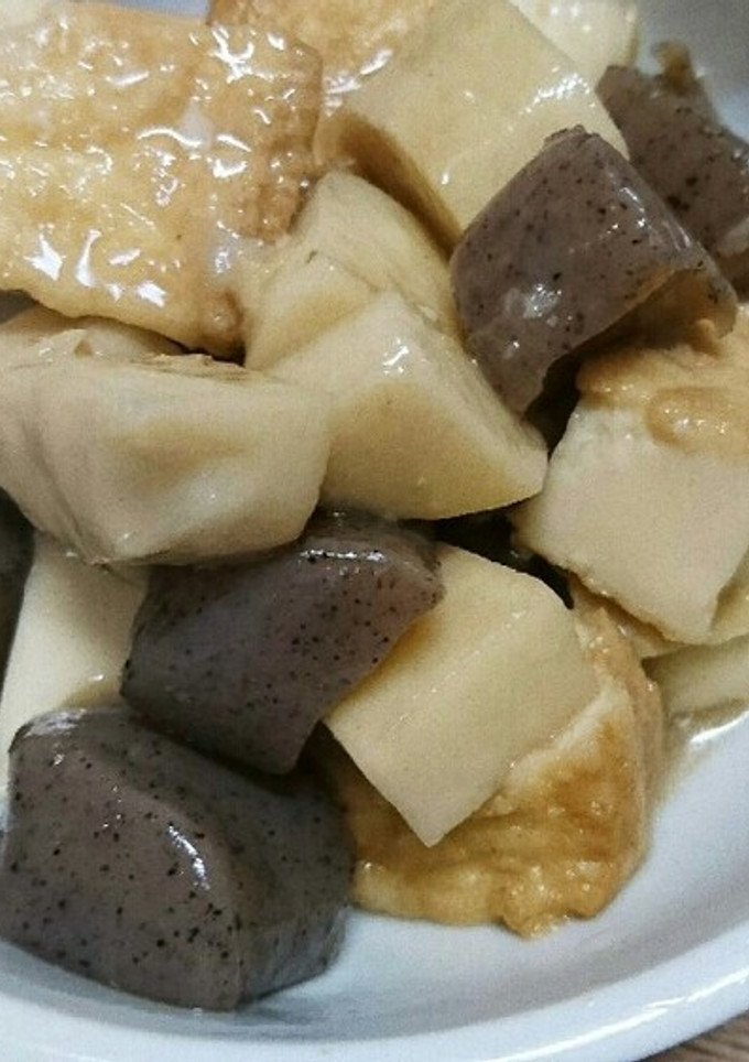 里芋とこんにゃくと厚揚げの煮物-レシピのメイン写真