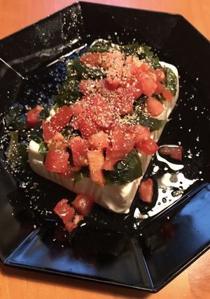ピリ辛豆腐トマトワカメサラダ-レシピのメイン写真