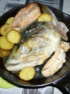 秋鮭の兜の塩焼き-レシピのメイン写真