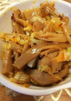 味付メンマのネギとラー油和え-レシピのメイン写真