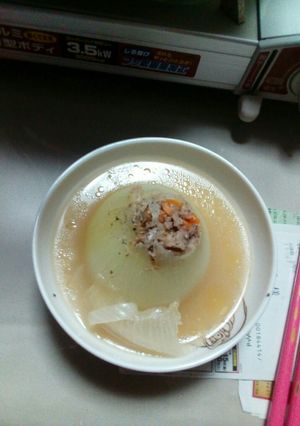 玉ねぎの肉詰め-レシピのメイン写真