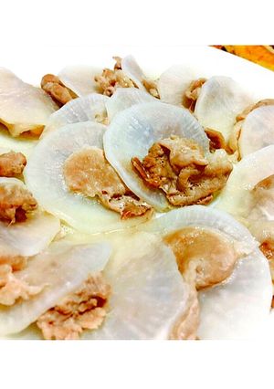 油不要！ヘルシー！大根と豚肉のレンジ蒸し-レシピのメイン写真