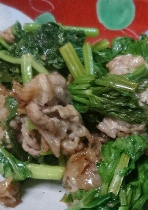 セロリと豚肉の炒め物-レシピのメイン写真