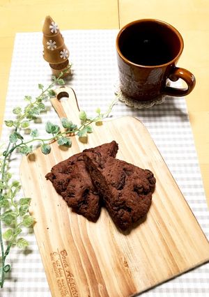 バレンタインにHMで簡単チョコスコーン-レシピのメイン写真