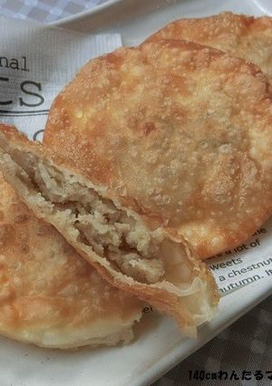 簡単★ひき肉とじゃが芋のカレー揚げ餃子-レシピのメイン写真