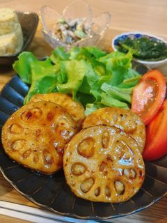 シャキシャキ蓮根のはさみ焼き🐾-レシピのメイン写真