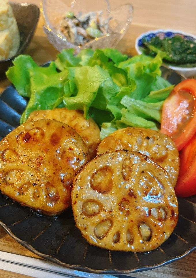 シャキシャキ蓮根のはさみ焼き🐾-レシピのメイン写真