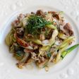豚肉と長ネギの大葉炒め