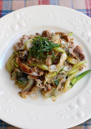 豚肉と長ネギの大葉炒め-レシピのメイン写真