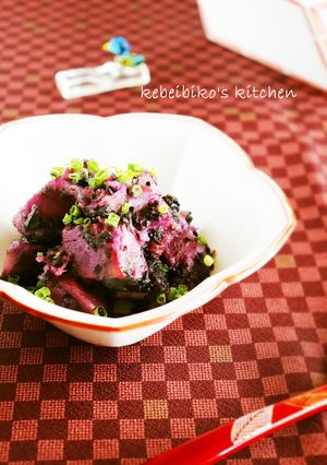 紫芋の胡麻よごし風-レシピのメイン写真