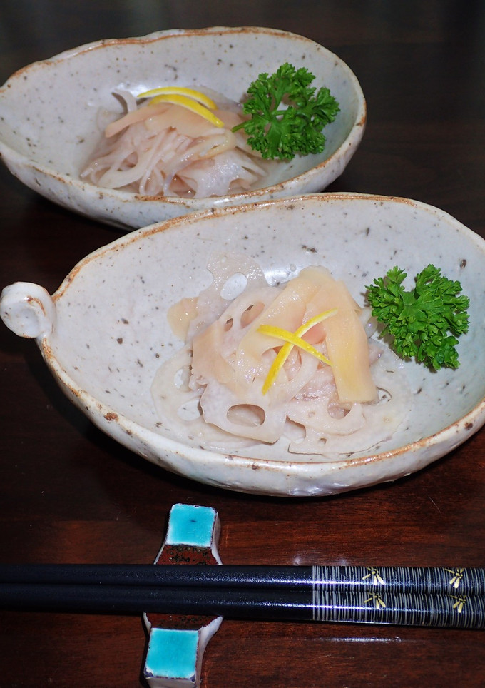蓮根とガリ（生姜の甘酢漬け）の酢の物-レシピのメイン写真