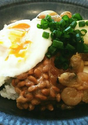 簡単♡シーフード納豆ごはん♡-レシピのメイン写真