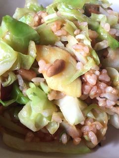 納豆とサツマイモのケチャップチャーハン-レシピのメイン写真