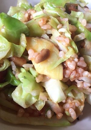 納豆とサツマイモのケチャップチャーハン-レシピのメイン写真