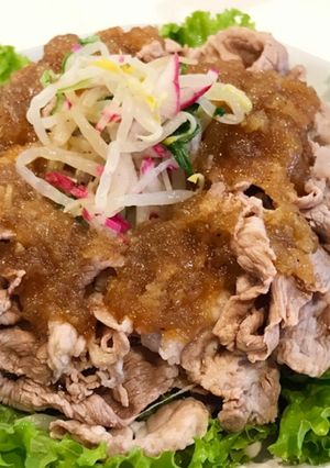 おろし玉ねぎソースの牛しゃぶサラダ-レシピのメイン写真