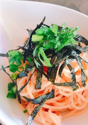 我が家の 簡単な たらこスパゲティ-レシピのメイン写真