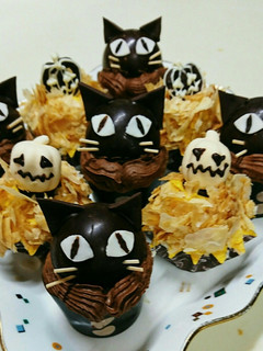 黒猫のカップケーキデコレーションアイデア-レシピのメイン写真