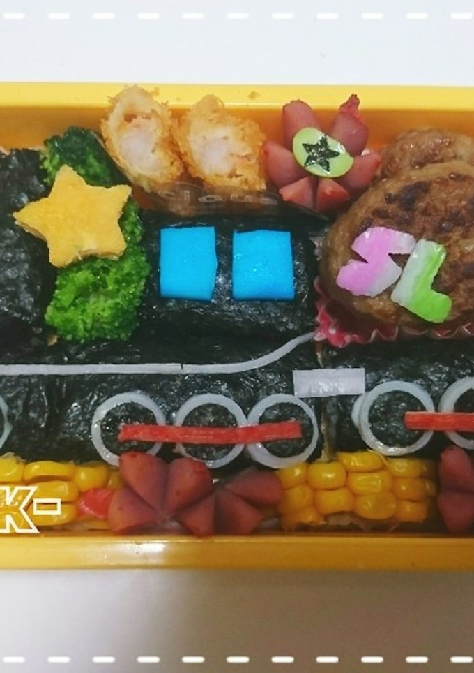 簡単◆SL弁当◇のり巻き乗り物弁当♪-レシピのメイン写真