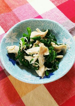 春菊と鶏ささみのナムル-レシピのメイン写真