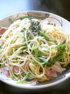 ほうれん草とベーコンの時短簡単美味パスタ-レシピのメイン写真