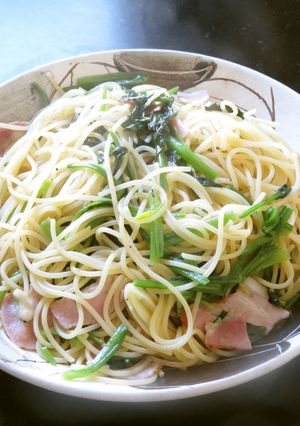 ほうれん草とベーコンの時短簡単美味パスタ-レシピのメイン写真