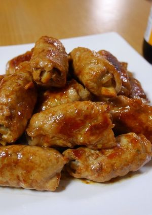 ポン酢と梅しそエリンギ肉巻き-レシピのメイン写真