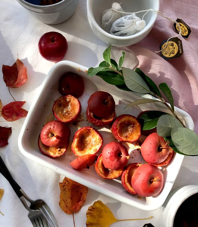 姫りんごの焼き林檎 by yoko♡cafe 【クックパッド】 簡単おいしい