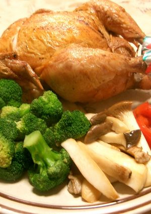 鶏の丸焼き-レシピのメイン写真