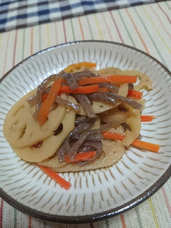 簡単!パリパリ食感蓮根のきんぴら-レシピのメイン写真