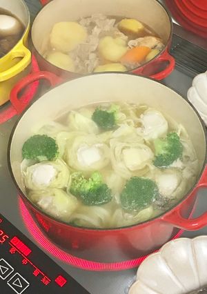 豚肉とお餅のキャベツ巻き鍋-レシピのメイン写真