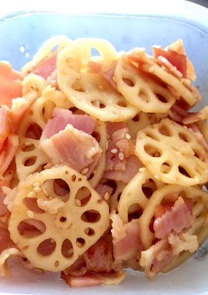 レンコンベーコン-レシピのメイン写真