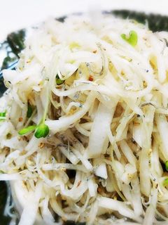 サッパリ副菜【大根とジャコの酢の物】-レシピのメイン写真