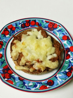 低糖質マフィンのなめたけチーズトースト-レシピのメイン写真
