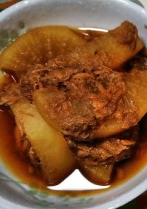 マグロ味付ツナ缶で大根の煮物♡-レシピのメイン写真
