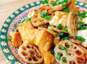 ご飯が進む！厚揚げと蓮根の照り焼き-レシピのメイン写真
